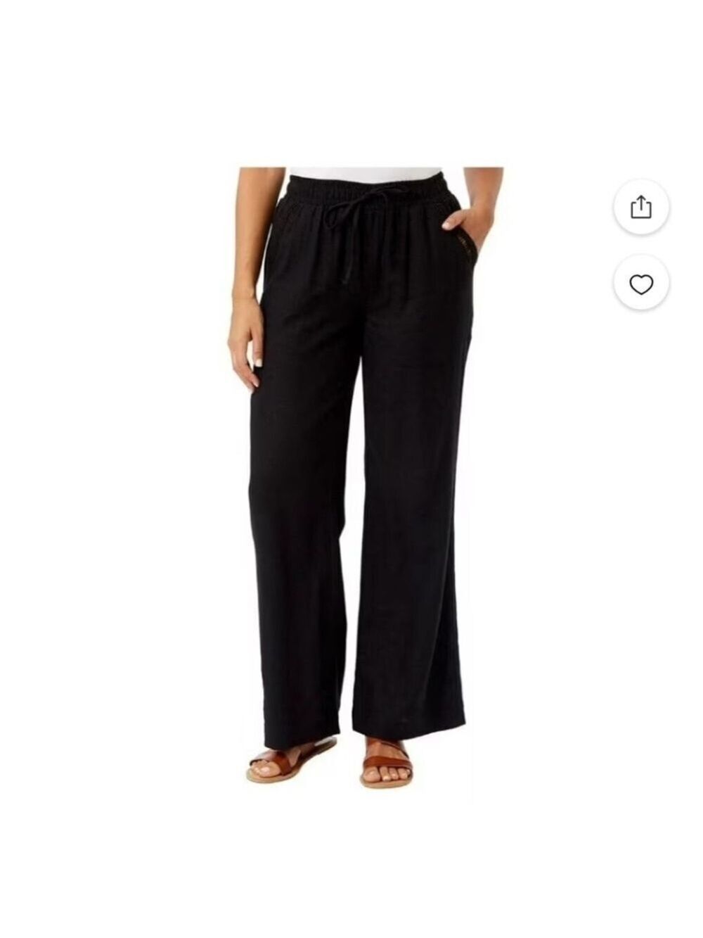 Briggs New York Women's Classic Navy Straight Leg Elastic Waist Dress Pants 10 - Picture 9 of 9
